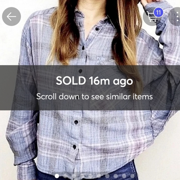 Free People Tops - Free people ♡ plaid button down shirt
